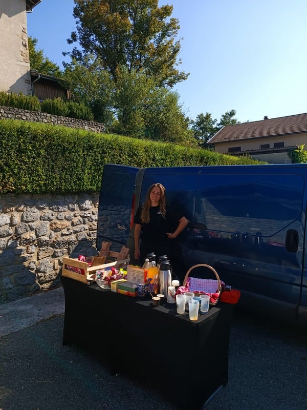 ravitaillement avec Manon BackPack event