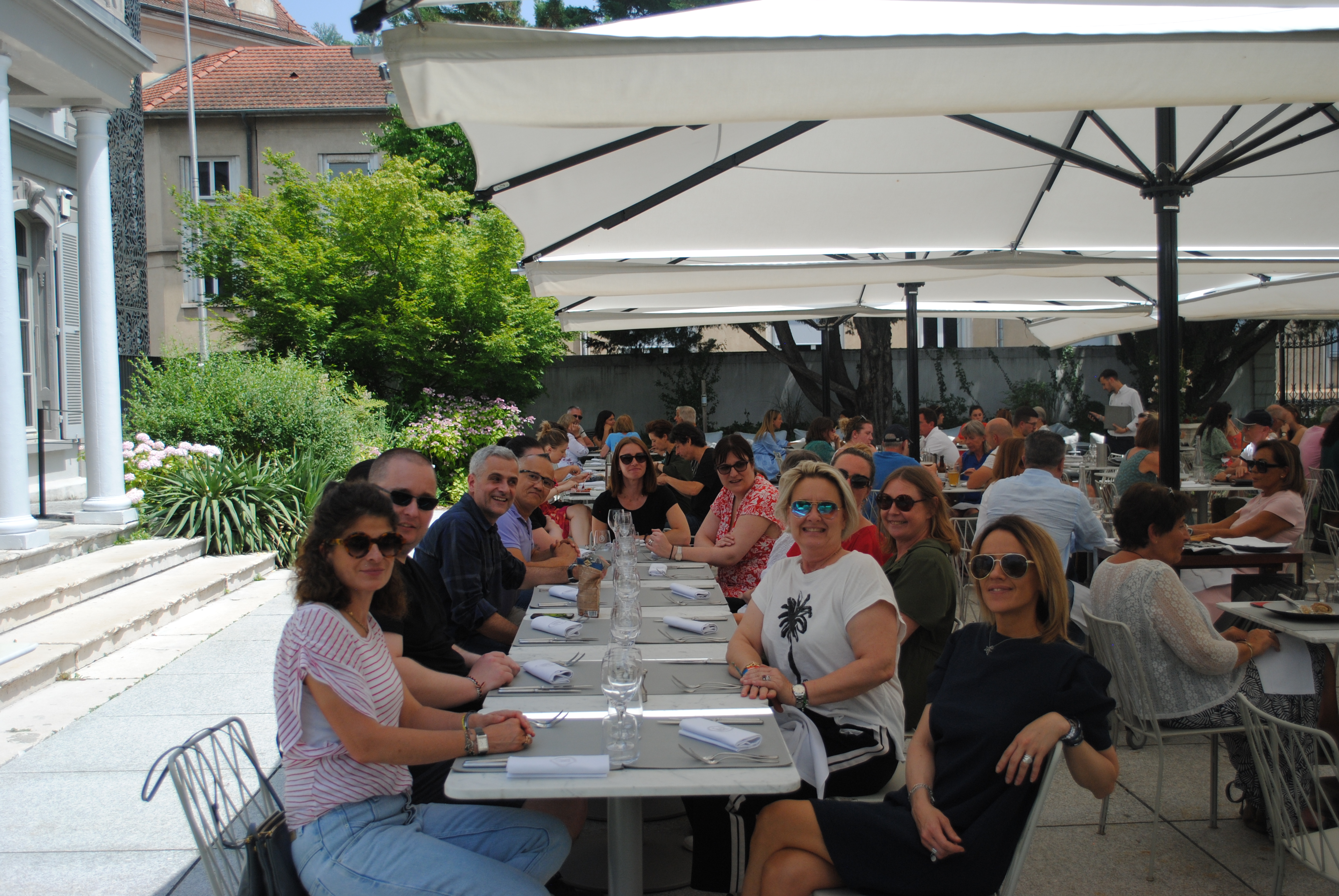 Les collaborateurs se restaurant à la Brasserie Chavant