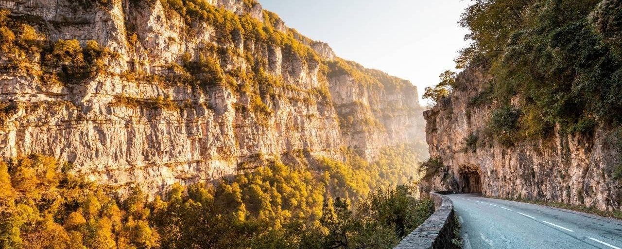 la route des gorges de la Bourne dans le Vercors